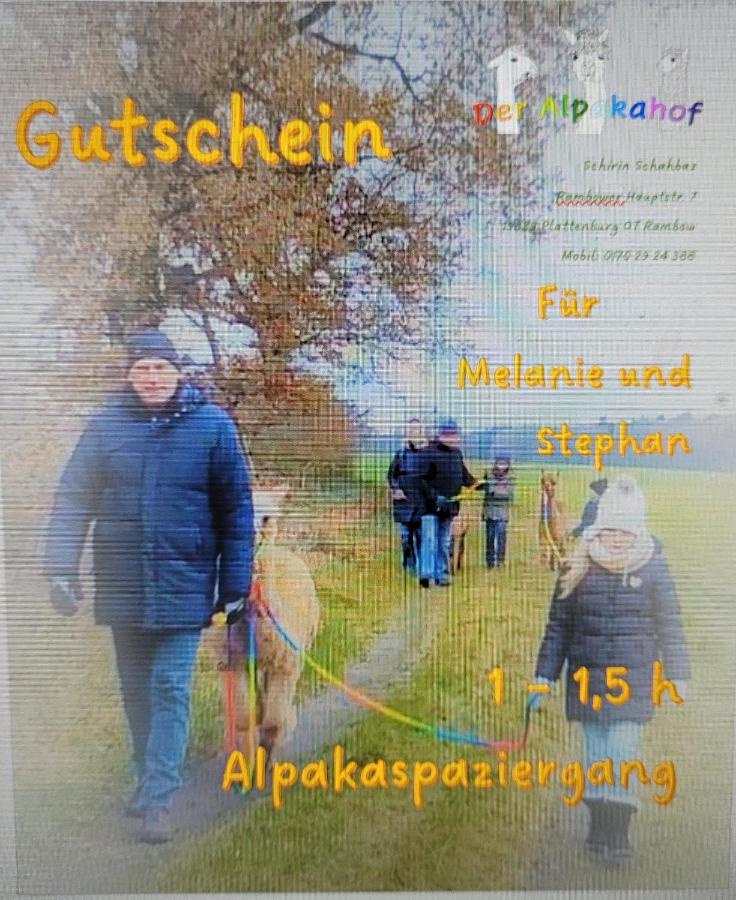 Apartamento Maerchenhaft Urlauben Auf Dem Alpakahof Rambow Exterior foto